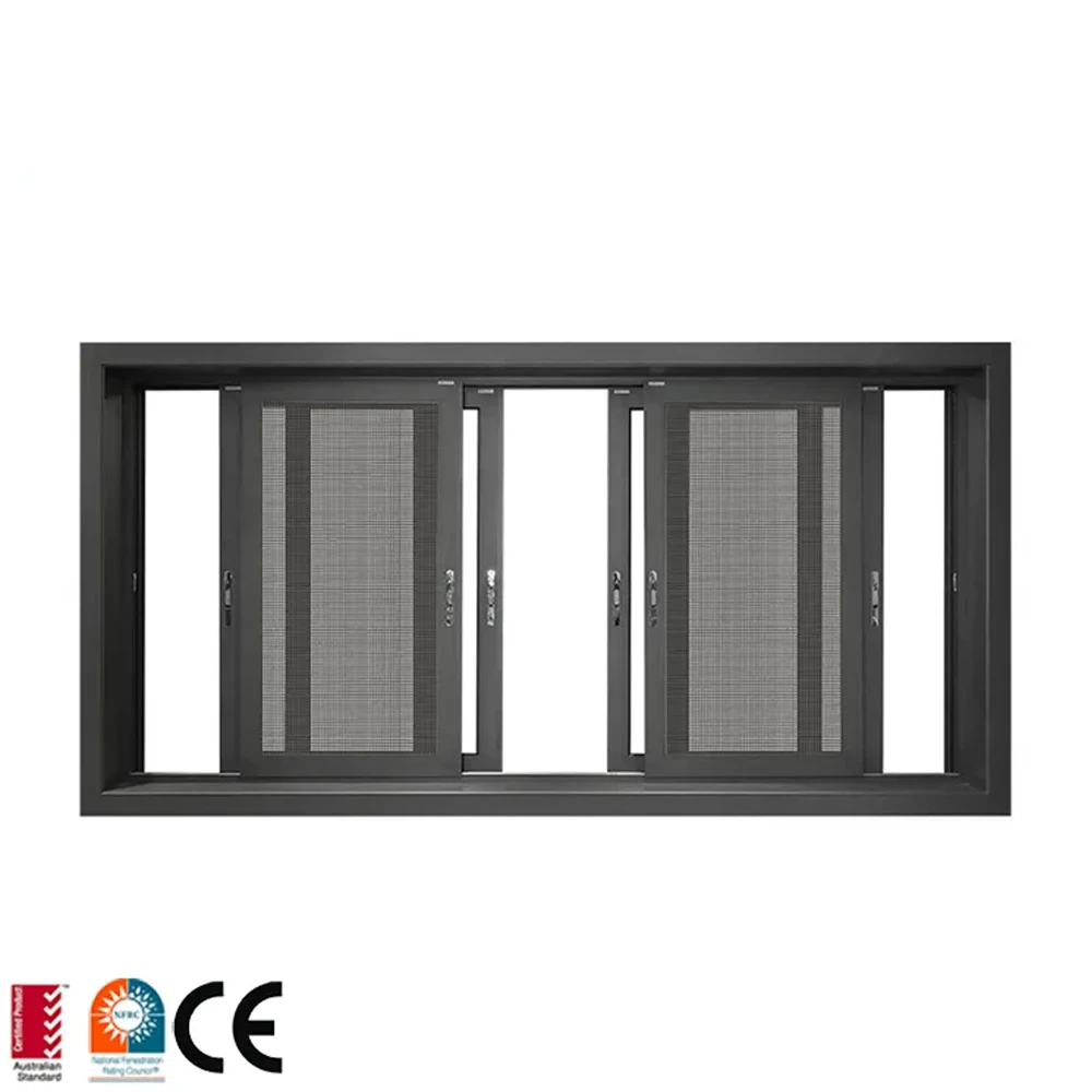 3 track aluminium sliding window