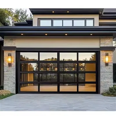 Commercial Glass Sectional Doors